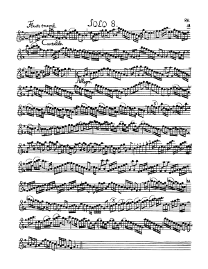 Telemann, Essercizii Musici, Soli a flauto traverso