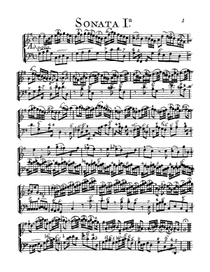 Blavet, Michel - Sonates melées de pièces pour la flûte traversière - Oeuvre II