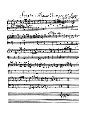 Vivaldi | Sonata à flauto traverso