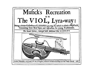 Musick's Recreation on the viol, lyra-way (1682)